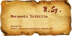 Moravetz Szibilla névjegykártya